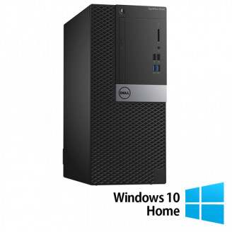 Calculator DELL Optiplex 3040 Tower, Intel Core i3-6100 3.70GHz, 4GB DDR3, 500GB SATA + Windows 10 Home