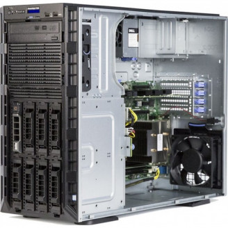 Server Refurbished Dell PowerEdge T330 Tower, 1 x Intel Quad Core Xeon E3-1220 V6 3.00 - 3.50GHz, 16GB DDR4 ECC Unbuffered, 2 x HDD 3TB SATA, CD-ROM, RAID PERC H330 SATA/SAS, RAID 0,1,5,10,50, iDrac8 Basic, 2 X PSU 495W