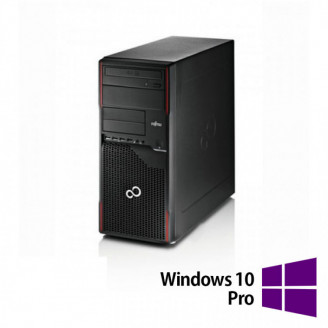 PC Refurbished Fujitsu Esprimo P710 Tower, Intel Core i7-3770 3.40GHz, 8GB DDR3, 256GB SSD, DVD-ROM + Windows 10 Pro