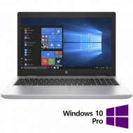 Laptop Refurbished HP ProBook 650 G4, Intel Core i5-7300U 2.60 - 3.50GHz, 8GB DDR4, 256GB SSD, 15.6 Inch HD, Webcam + Windows 10 Pro