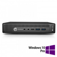 PC Refurbished HP EliteDesk 800 G2 Mini PC, Intel Core i5-6500 3.20-3.60GHz, 8GB DDR4, 256GB SSD + Windows 10 Pro