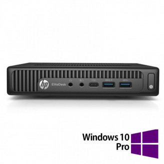 PC Refurbished HP EliteDesk 800 G2 Mini PC, Intel Core i5-6500 3.20-3.60GHz, 8GB DDR4, 256GB SSD + Windows 10 Pro