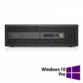 PC Refurbished HP 800 G2 SFF, Intel Core i3-6100 3.70GHz, 8GB DDR4, 120GB SSD + 500GB HDD + Windows 10 Pro