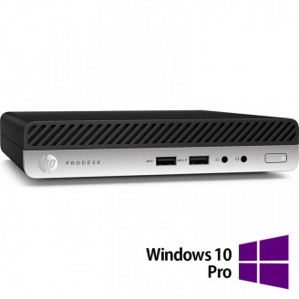 Calculator Refurbished HP ProDesk 400 G5 Mini PC, Intel Core i5-8500T 2.10 - 3.50GHz, 16GB DDR4, 512GB SSD + Windows 10 Pro