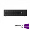 Calculator Refurbished HP Prodesk 600 G1 SFF, Intel Core i3-4130 3.40GHz, 8GB DDR3, 500GB SATA, DVD-RW + Windows 10 Pro