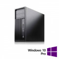 Workstation Refurbished HP Z240 Tower, Intel Xeon Quad Core E3-1245 V5 3.50 - 3.90GHz, 16GB DDR4, SSD 256GB, DVD-RW, nVidia Quadro K2200/4GB + Windows 10 Pro