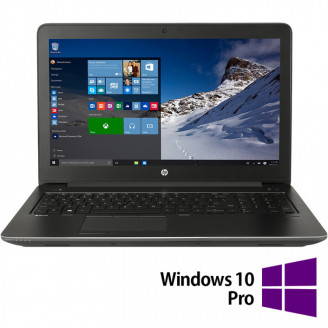 Laptop Refurbished HP ZBook 15 G3, Intel Xeon E3-1505M v5 2.80-3.70GHz, 16GB DDR4, 512GB SSD, nVidia Quadro M2000M 4GB GDDR5, 15.6 Inch Full HD, Tastatura Numerica, Webcam + Windows 10 Pro