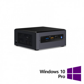 Calculator Refurbished Intel NUC8BEB Mini PC, Intel Core i3-8109U 3.00 - 3.60GHz, 8GB DDR4, 256GB SSD + Windows 10 Pro