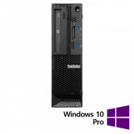 Workstation Refurbished Lenovo ThinkStation E32 SFF, Intel Quad Core i7-4770 3.4 - 3.9GHz, 16GB DDR3, SSD 256GB SATA, Intel Integrated HD Graphics 4600 + Windows 10 Pro