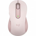 Mouse Wireless Nou LOGITECH Signature M650 Large, Dual Mode, 2000 dpi, Bluetooth, Roz