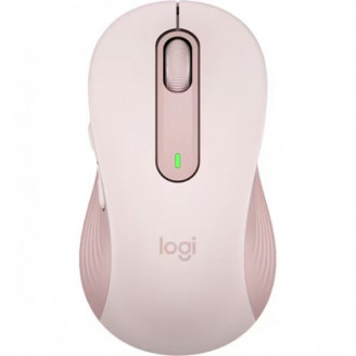 Mouse Wireless Nou LOGITECH Signature M650 Large, Dual Mode, 2000 dpi, Bluetooth, Roz