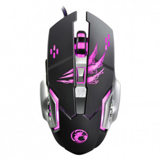 Mouse Nou pentru Gaming, Apedra A8, 3200dpi, 6 Butoane, RGB, Negru, Cu Fir